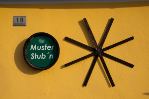 Schild der Musterstubn