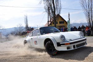 Kris Rosenberger setzte sich mit seinem Porsche in der historischen Klasse durch. Fotocredit: Harald Ilmer (IG Rallye)