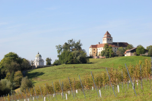 Das Schloss Ehrenhausen mit dem Mausoleum