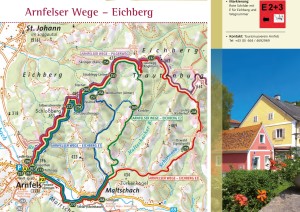 Die Wanderkarte zu den Arnfelser Wegen - Eichberg, Download: http://bit.ly/1zIEH9S