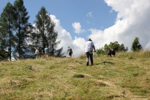 Sensenmähkurs mit Jürgen Rausch-Schott (c) Ulrike Elsneg